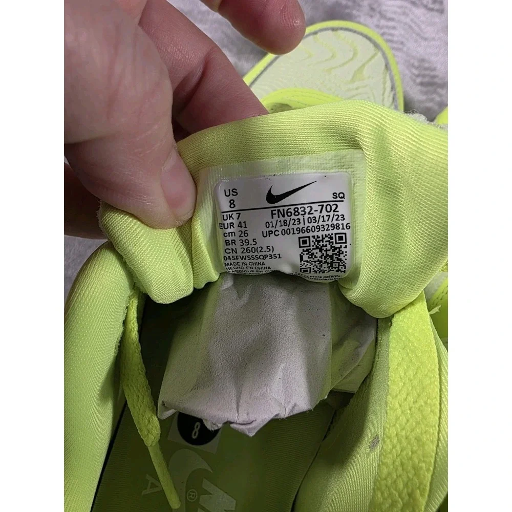 Nike Air Max 1‎ Topography Volt FN6832-702 Men's Size 8 NEW w/Damage Box